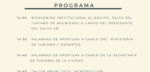 MICE, Taller Operativo Anual 2020 por Soledad Urtubey (Consultora en Eventos, Argentina)